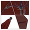 California Umbrella 7.5' Black Aluminum Market Patio Umbrella, Pacifica Brick 194061335000 - alternate 3